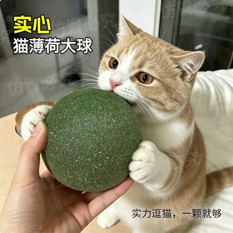 猫咪玩具猫薄荷大球耐啃咬益智玩具高浓度磨牙解闷逗猫神器宠贝天