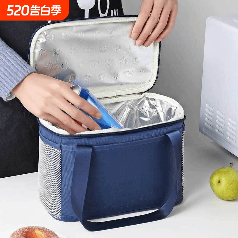 大容量保温袋饭盒包手提带饭包加厚铝箔保暖便当包午餐盒外卖防水