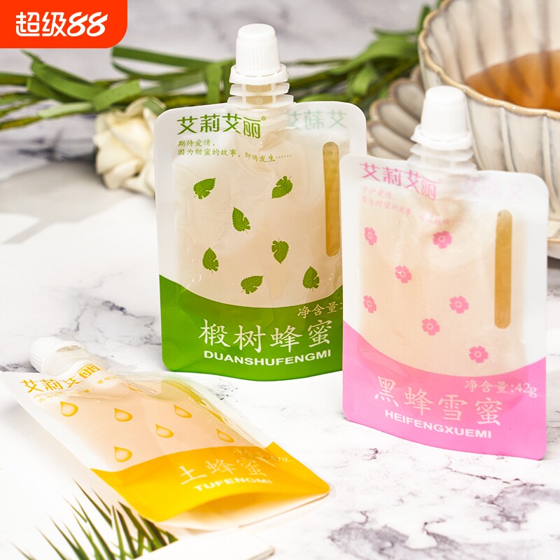 东北黑蜂土蜂蜜便携吸嘴袋 椴树结晶蜜农家自产独立小包装蜂蜜