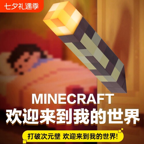 Minecraft周边火把灯矿灯药水瓶