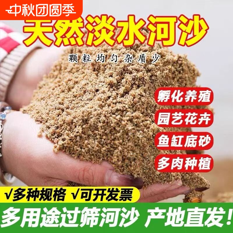 天然河沙粗沙细沙拌土垫底铺面