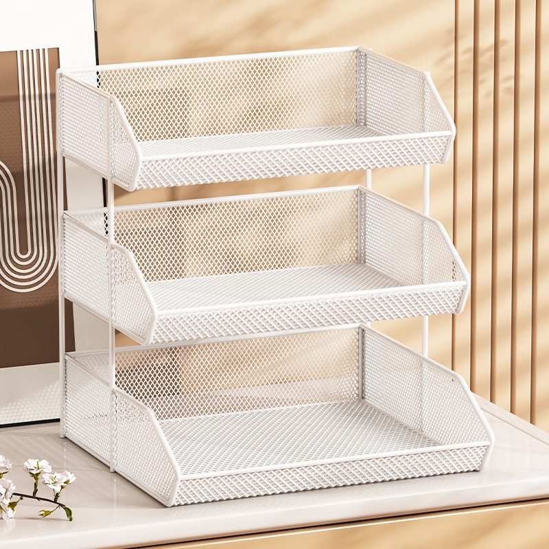 桌面茶具置物架茶杯架多层零食收纳架桌上杯子分层篮厨房餐桌架子