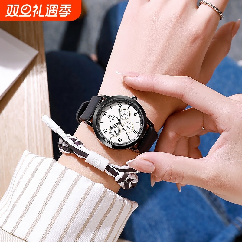 【HOT】2025新款手表男女学生党初高中韩版简约休闲情侣款个性
