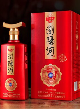 浏阳河52度汉优V60白酒500ml6瓶整箱 商务宴请送礼酒品整箱 结婚