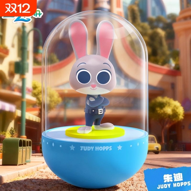 正版迪士尼疯狂动物城盲盒正版电影周边小夜灯发光手办男女生礼物