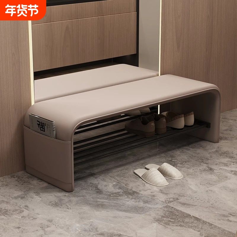 换鞋凳家用门口可坐穿鞋柜一体入户卧室床尾长条凳家用轻奢高级感,住宅家具,换鞋凳,淘宝优惠券,粉丝福利购,淘宝优惠卷