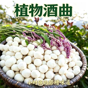 楚寨甜酒曲米酒曲传统手工植物米酒醪糟酒酿家用酵母曲子烘焙发酵