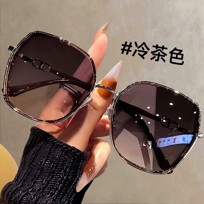 2025新款偏光墨镜女高级感防紫外线大框开车太阳眼镜可配近视度数