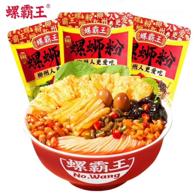 螺霸王原味螺蛳粉300g袋装广西正宗柳州特产香螺方便速食米粉爆炒
