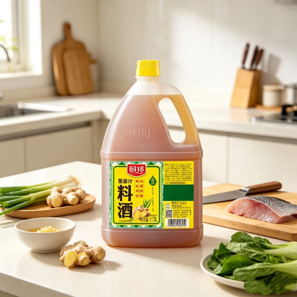 厨邦葱姜汁料酒1.75L餐饮装厨房调味品调料家用添加黄酒酒精保存