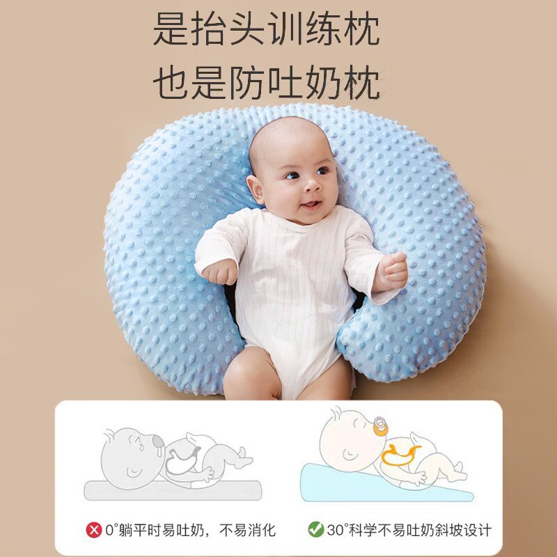 跨境豆豆绒哺乳枕头喂奶神器靠枕亲喂婴儿宝宝坐喂垫环抱式母乳
