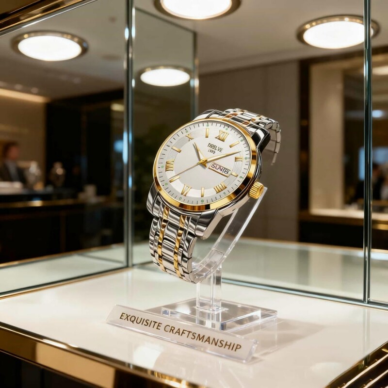 手表瑞士名表正品全自动机械风石英表商务高级感夜光防水时尚钢带