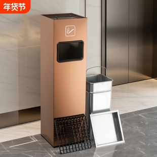 商用加厚不锈钢烟灰桶灭烟桶酒店物业电梯户外吸烟区带烟灰缸大堂
