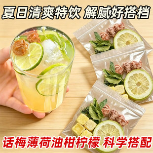 话梅油柑薄荷茶柠檬夏日冷泡茶水果茶包独立小包养生雲饮品奶茶
