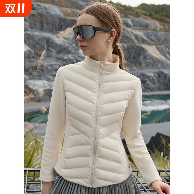 轻薄女士羽绒服女网红同款小蛮腰修身鸭绒短款大鹅羽绒服秋冬外套