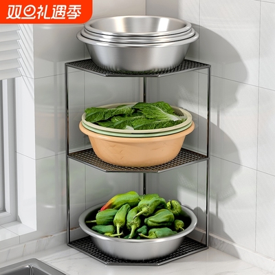 铁艺日式菜篮子收纳置物架