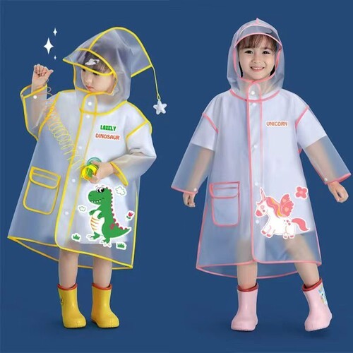 时尚儿童徒步卡通雨衣