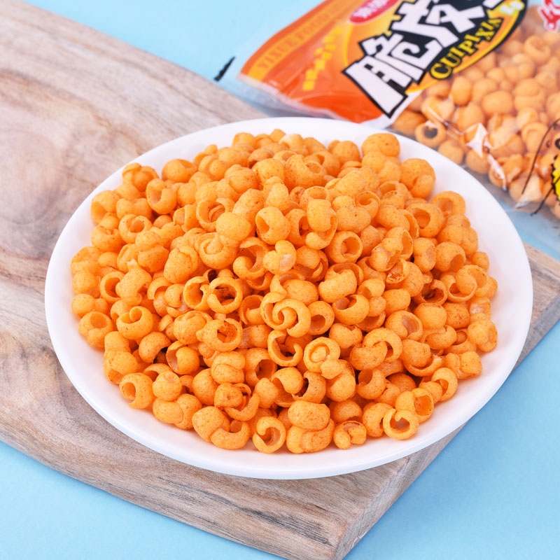 姚依雪脆皮虾8090后怀旧零食儿时回忆童年膨化休闲食品小吃辣条