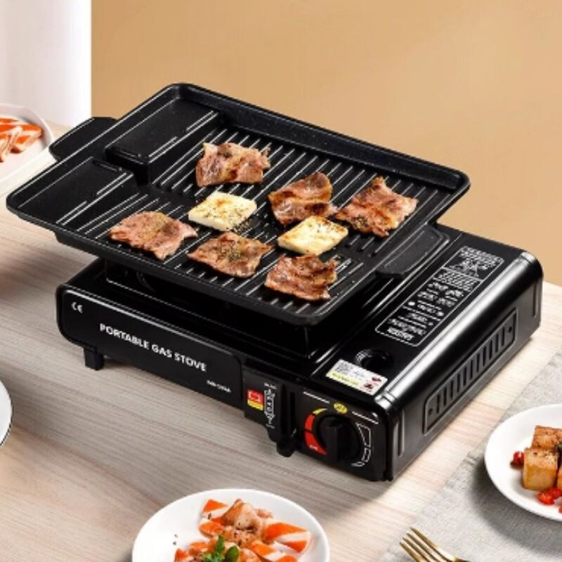卡斯煤气灶具双用便携式瓦斯烧烤炉卡磁丁烷车载户外燃气炉卡式炉