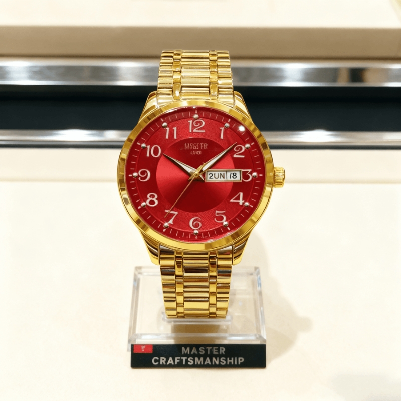 男款手表钢带商务防水石英腕表高级感男士正品名牌全自动非机械表