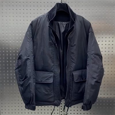 户外韩版加厚羽绒服 白鸭绒保暖外套 立领防风短款男装羽绒上衣