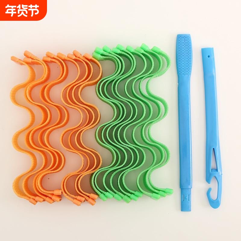 家用卷发神器多功能创意蛋卷头不伤发懒人卷发筒定型水波纹塑料卷