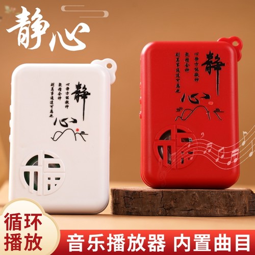 小型迷你便携式播放器老人随身挂脖款可充电播放机高清音质音乐机