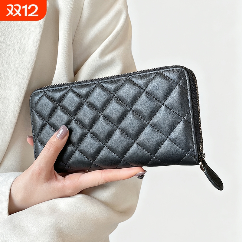 女士钱包女长款多功能皮夹2025新款时尚卡包手拿包钱夹拉链大容量
