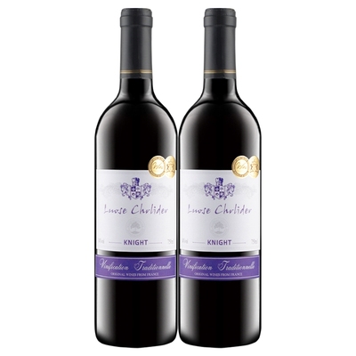 进口14度红酒赤霞珠骑士干红葡萄酒750ml*2