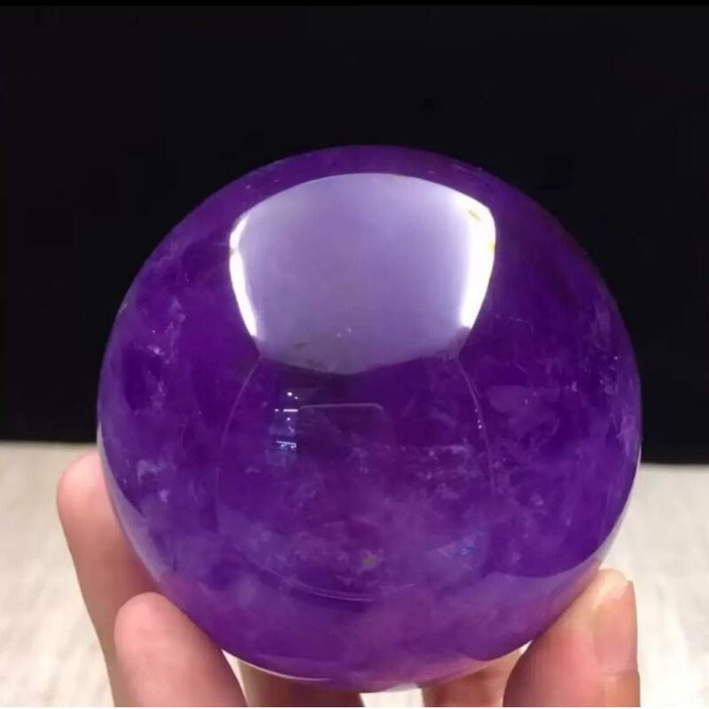 乌拉圭天然紫水晶球摆件原打磨水晶球家居摆设新婚开业礼品