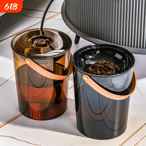 MOUSOCAR慕苏卡大容量茶水桶 中式轻奢风排水茶桶 茶渣双用储存设