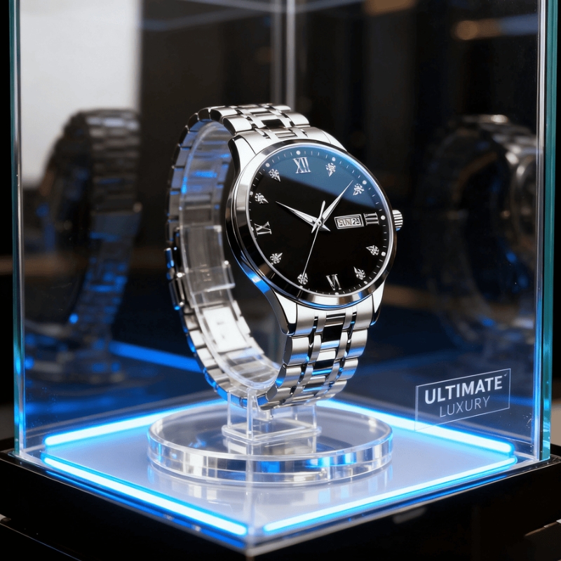 正品名牌钢带商务防水石英腕表高级感男士男款手表全自动非机械表