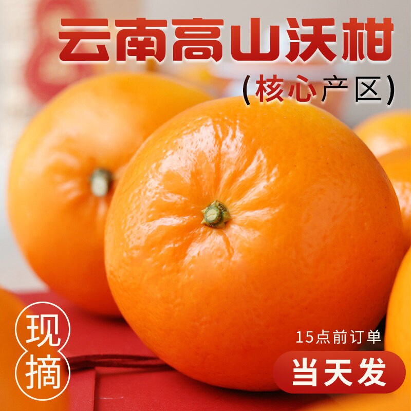 云南高山现摘沃柑脆嫩爆汁无渣皮薄易剥新鲜当季水果整箱直发包邮