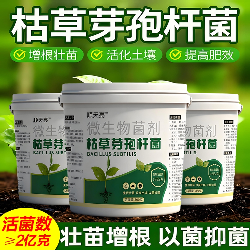 枯草芽孢杆菌有机蔬菜土壤改良菌农用防治病害肥种植单一微生物Y
