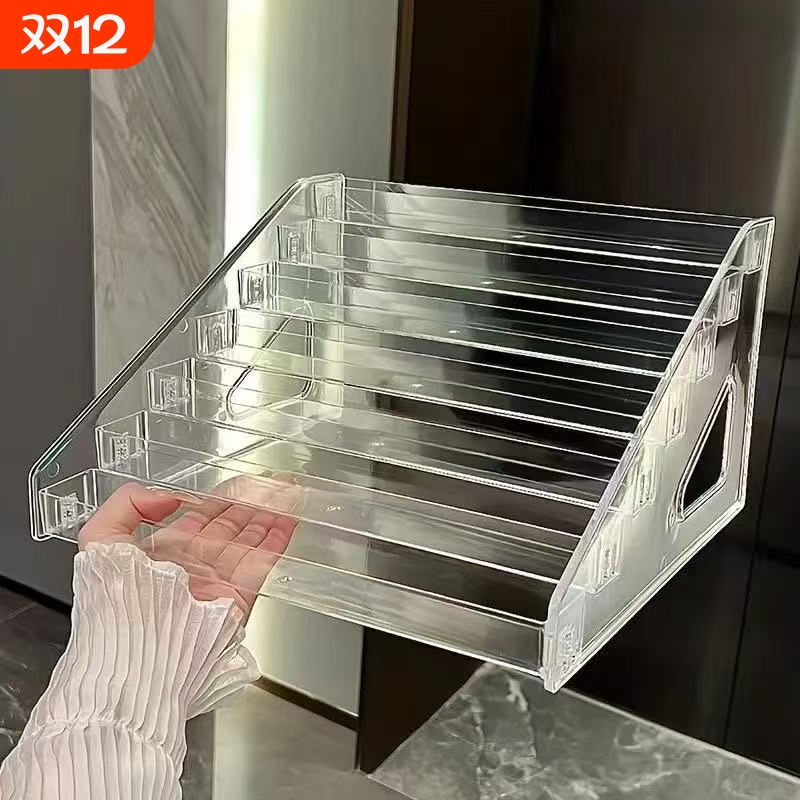 超市香烟收纳盒商店用品多功能展示架放香烟口香糖桌面超市香烟架