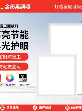 厨房面板灯灯300x600扣板灯集成吊顶LED灯浴室卫生间平板吸顶灯