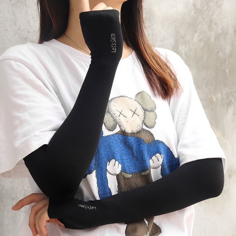 冰袖A1pf0-防晒冰袖防紫外线户外运动骑行夏季骑车摩托车男女夏