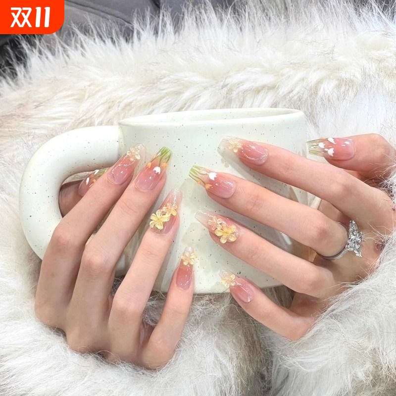 立体郁金香美甲穿戴甲