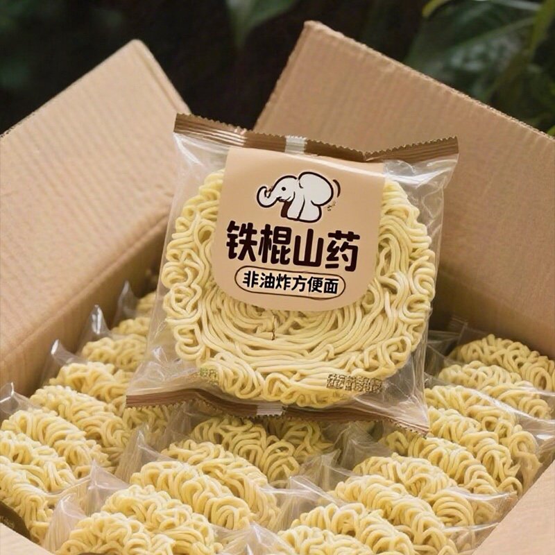 非油炸铁棍山药方便面淮山面面饼火锅面条泡面Y免煮拌面袋装炒面图片