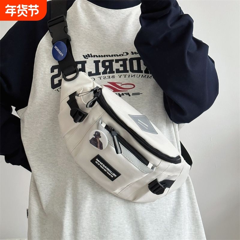 斜挎包男日系工装风运动腰包新款休闲百搭学生骑行单肩背包潮胸包,箱包皮具/热销女包/男包,男士包袋,淘宝优惠券,粉丝福利购,淘宝优惠卷