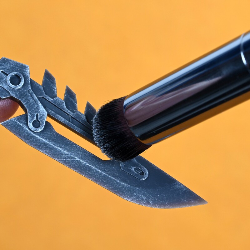 模型干扫笔手办上色耗材 懒懒同学水性漆笔做旧工具 高达旧化上色