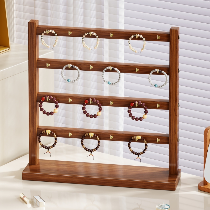 手串展示架桌面实木首饰架