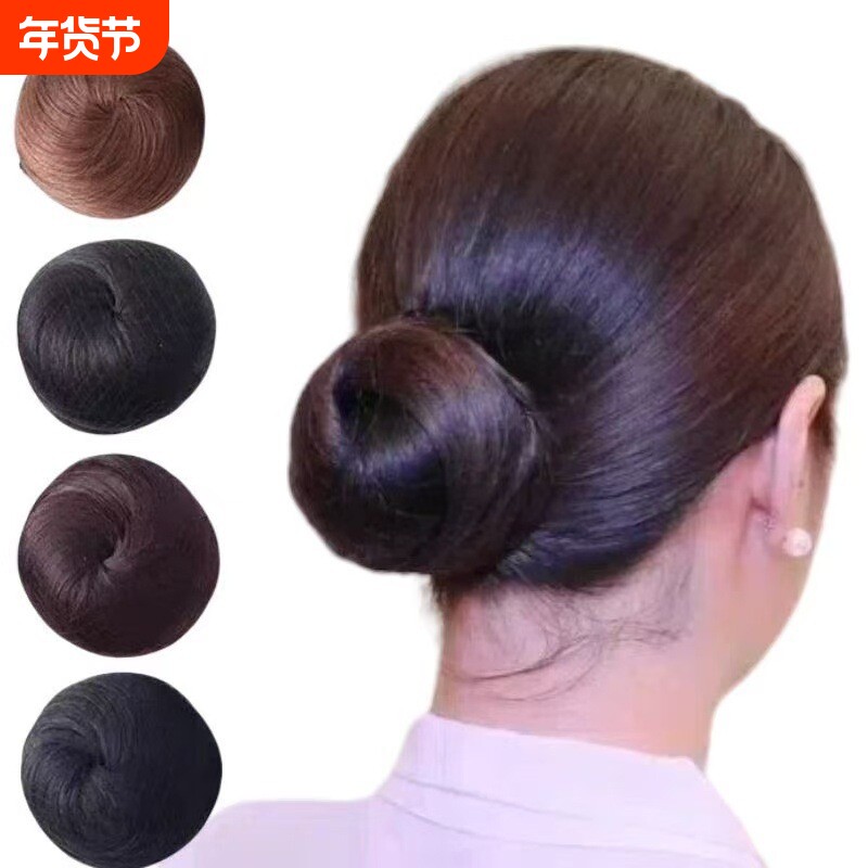 航空公司空姐乘务员假发包短发丸子头盘发器花苞头卷发圈假发女