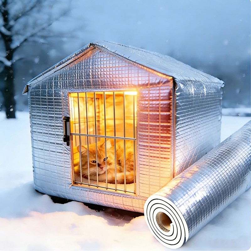 室外防风保暖狗笼罩子双面铝箔保温棉加厚猫窝抗风防寒宠物保暖垫,家居饰品,软装墙贴,淘宝优惠券,粉丝福利购,淘宝优惠卷
