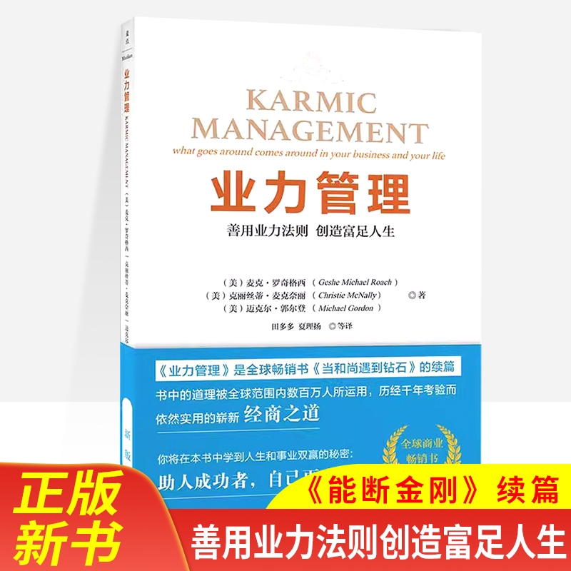 业力管理善用业力法则创造富足人生《当和尚遇到钻石》续篇全球商业畅销书人生和事业双赢的秘密作者麦克·罗奇正版书籍