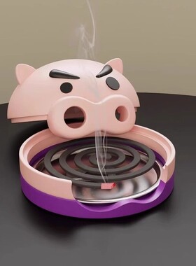 左卫门蚊香盒小猪肥炉盘