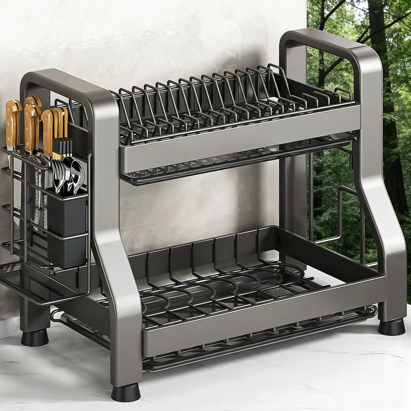 厨房置物架碗碟碗盘收纳架沥水架家用多功能放碗架碗筷收纳盒碗柜,厨房/烹饪用具,碗架,淘宝优惠券,粉丝福利购,淘宝优惠卷