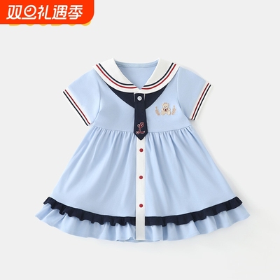 DUUDUU婴儿连衣裙夏季纯棉外出服