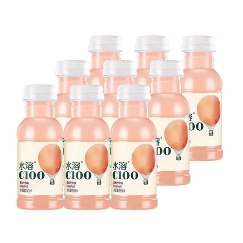 农夫山泉水溶C100每日维c饮料250ml迷你柠檬味西柚味复合果汁饮品
