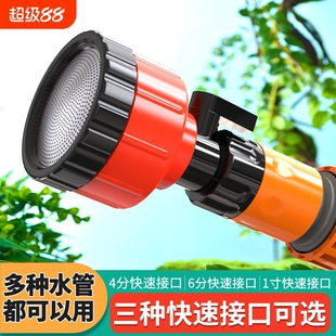 喷头浇菜浇花园菜园浇水神器4分6分农用花洒1000目洒水枪水管灌溉